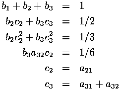 Six equations